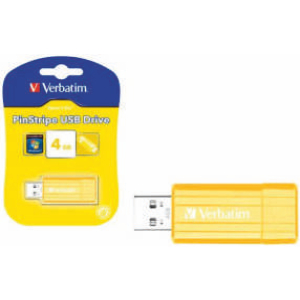 MEMORIA USB 4 GB STORE ’N’ GO PINSTRIPE GIALLO L