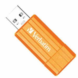 MEMORIA USB 4 GB STORE ’N’ GO PINSTRIPE ARANCIO 